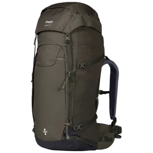 Backpack Bergans Trollhetta V5 75 L Dark Green Mud Green Mud Unisex -Günstiges Outdoorsupply Geschäft 1 4700 13654