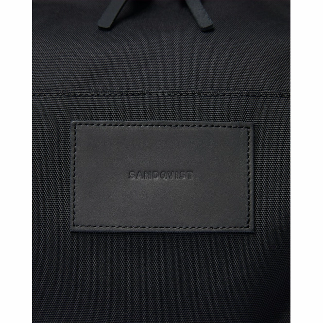 Reisetasche Sandqvist Milton Schwarz Mit Schwarzem Leder 5 Reisetasche Sandqvist Milton Schwarz Mit Schwarzem Leder – Bild 3