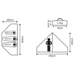 Zelt Bo-Camp Urban Outdoor Streeterville 3-Personen -Günstiges Outdoorsupply Geschäft 4472510 06