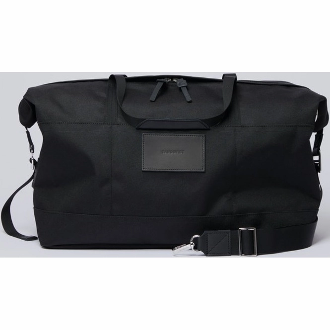 Reisetasche Sandqvist Milton Schwarz Mit Schwarzem Leder 7 Reisetasche Sandqvist Milton Schwarz Mit Schwarzem Leder – Bild 5