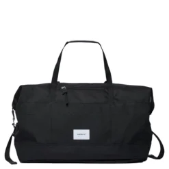 Reisetasche Sandqvist Milton Schwarz Mit Schwarzem Leder