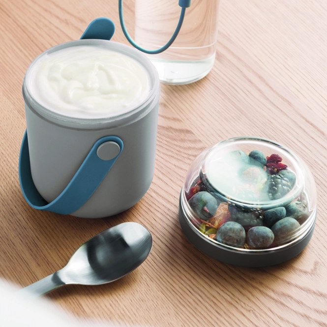 Lunchbox BergHOFF Leo Line Duo Round Grey 4 Lunchbox BergHOFF Leo Line Duo Round Grey – Bild 2